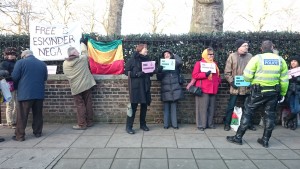 demo against HRV in Ethiopia