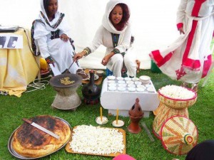 Ethiopian coffee ceremonyyeamaraametbal sirat