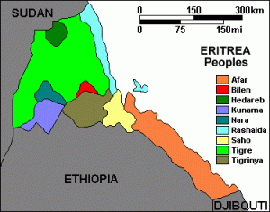 The different Ethnic groups in Eritrea